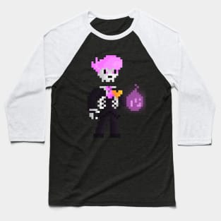 Pixel Lewis ghost Baseball T-Shirt